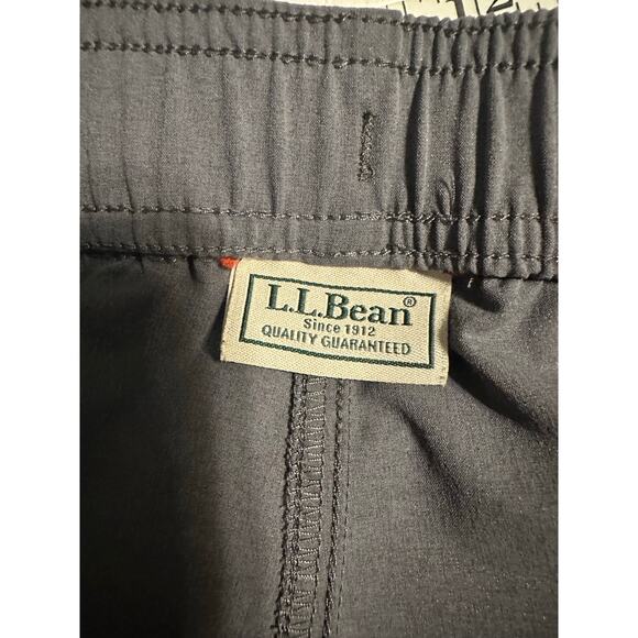 L.L. Bean Athletic Pants Men's Size 2XL Gray Drawstring Athleisure Stretch Zip - Picture 5 of 7